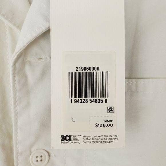 LEVI'S Utility Jumpsuit Cream Long Sleeves Collar - Picture 4 of 14